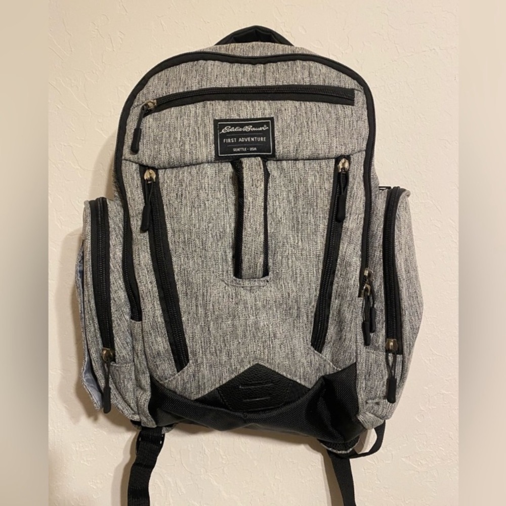 Eddie Bauer Traverse Places & Spaces Back Pack Diaper Bag - Gray
